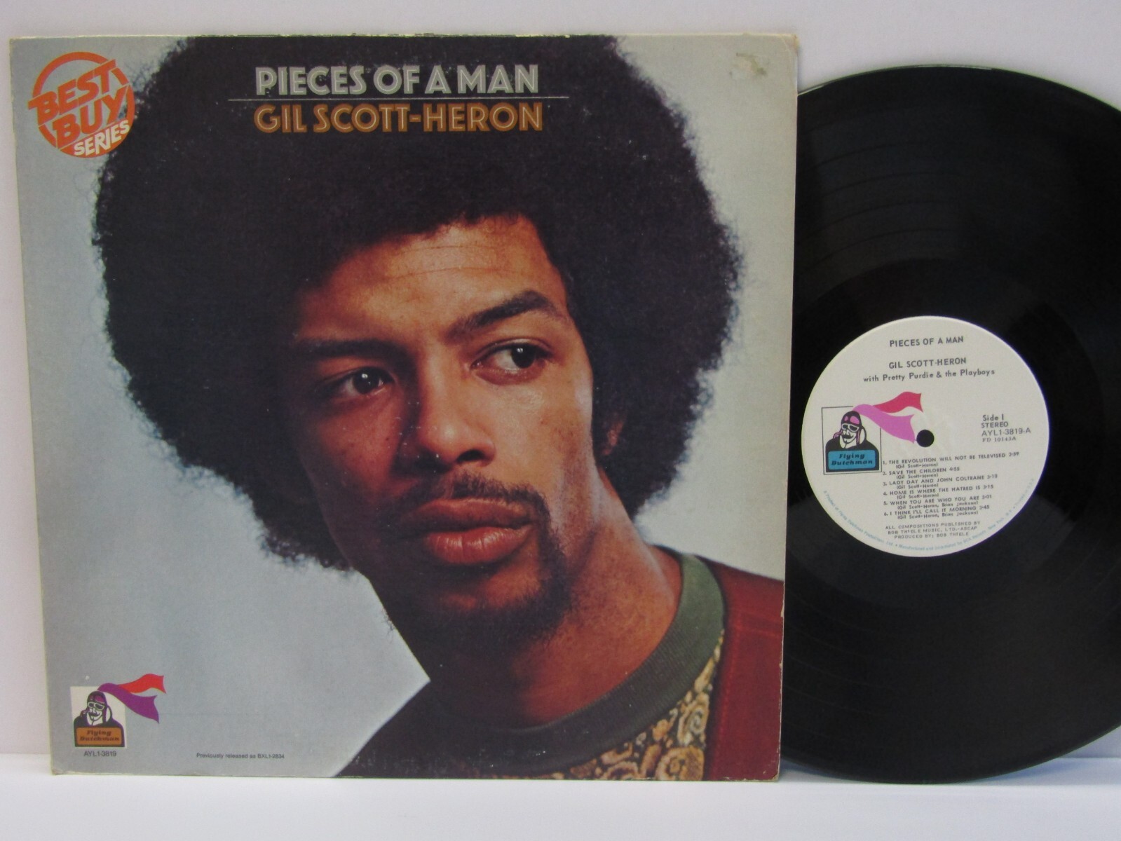 70s Blaxploitation Soul Poetry GIL SCOTT-HERON pieces of a man US Vinyl LP Mint