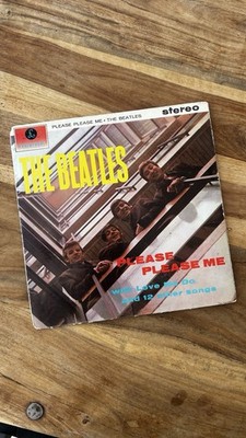 RARE 1st Pressing 1st Cut 1963 Gold/Black Parlophone Please Please Me Beatles LP