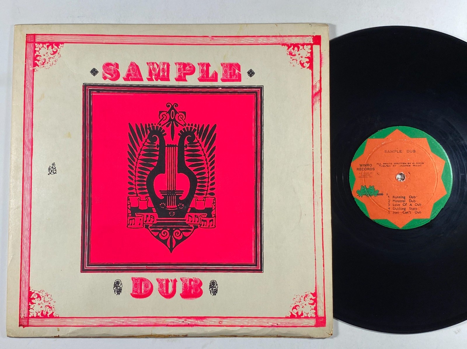 Dub Specialist  Sample Dub  Rare Reggae LP Winro Silk Screened