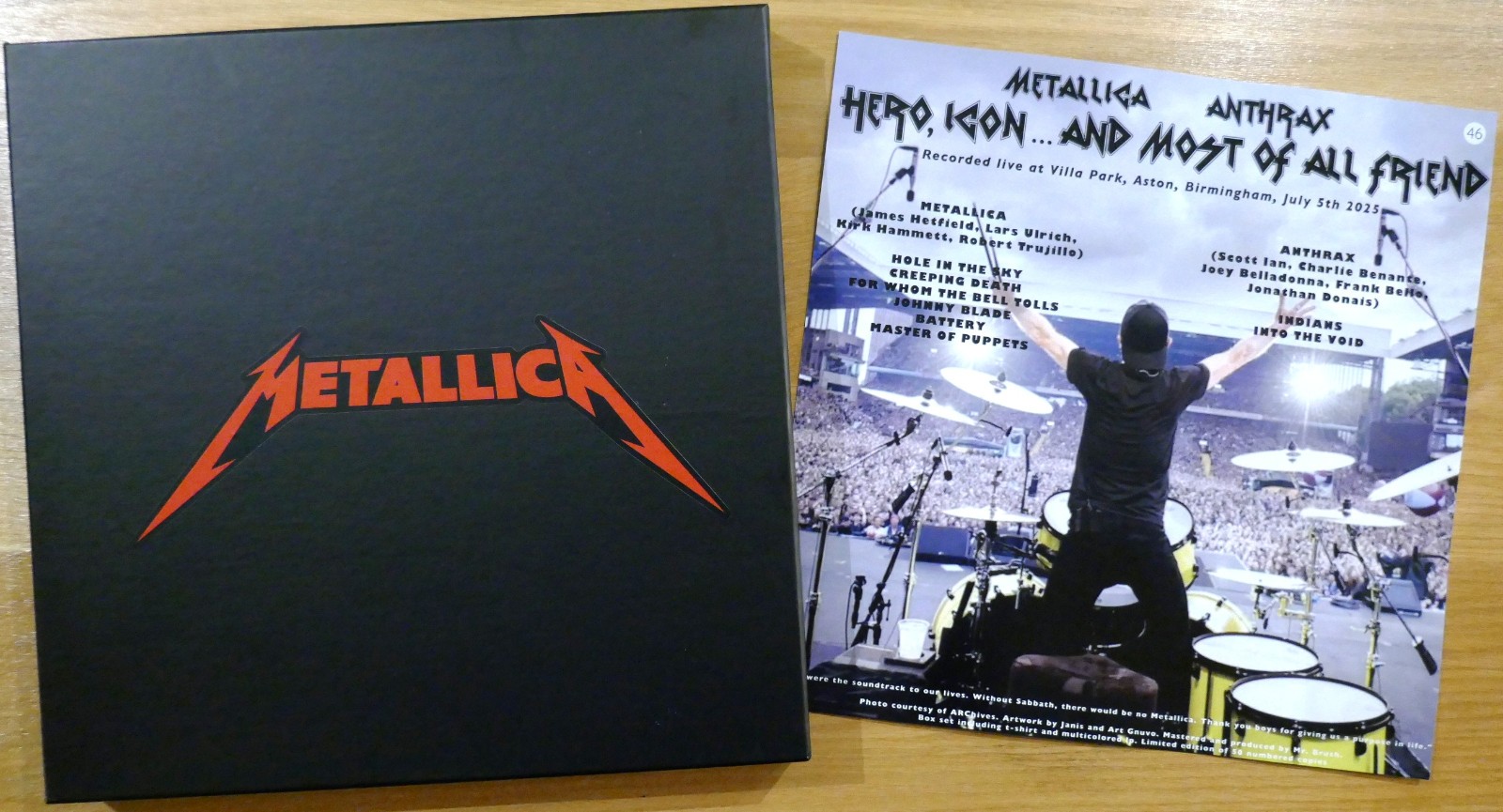 METALLICA - HERO... rare lp SPLATTER VINYL live Birmingham Back to the beginning
