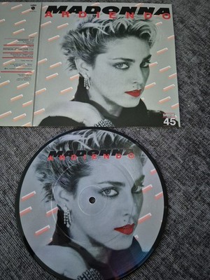 Madonna Burning Up 7 Rare Spanish Collectible Official  picture disc vinyl. 