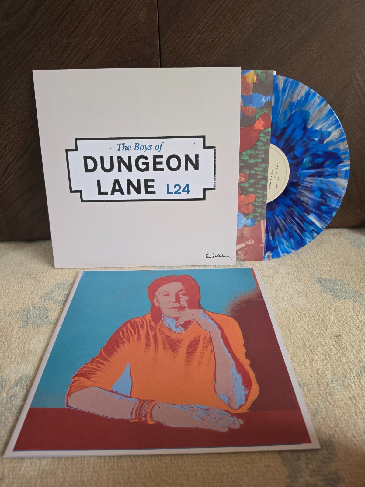 Paul McCartney Dungeon Lane Blood Records Blue   White Splatter Vinyl Numbered