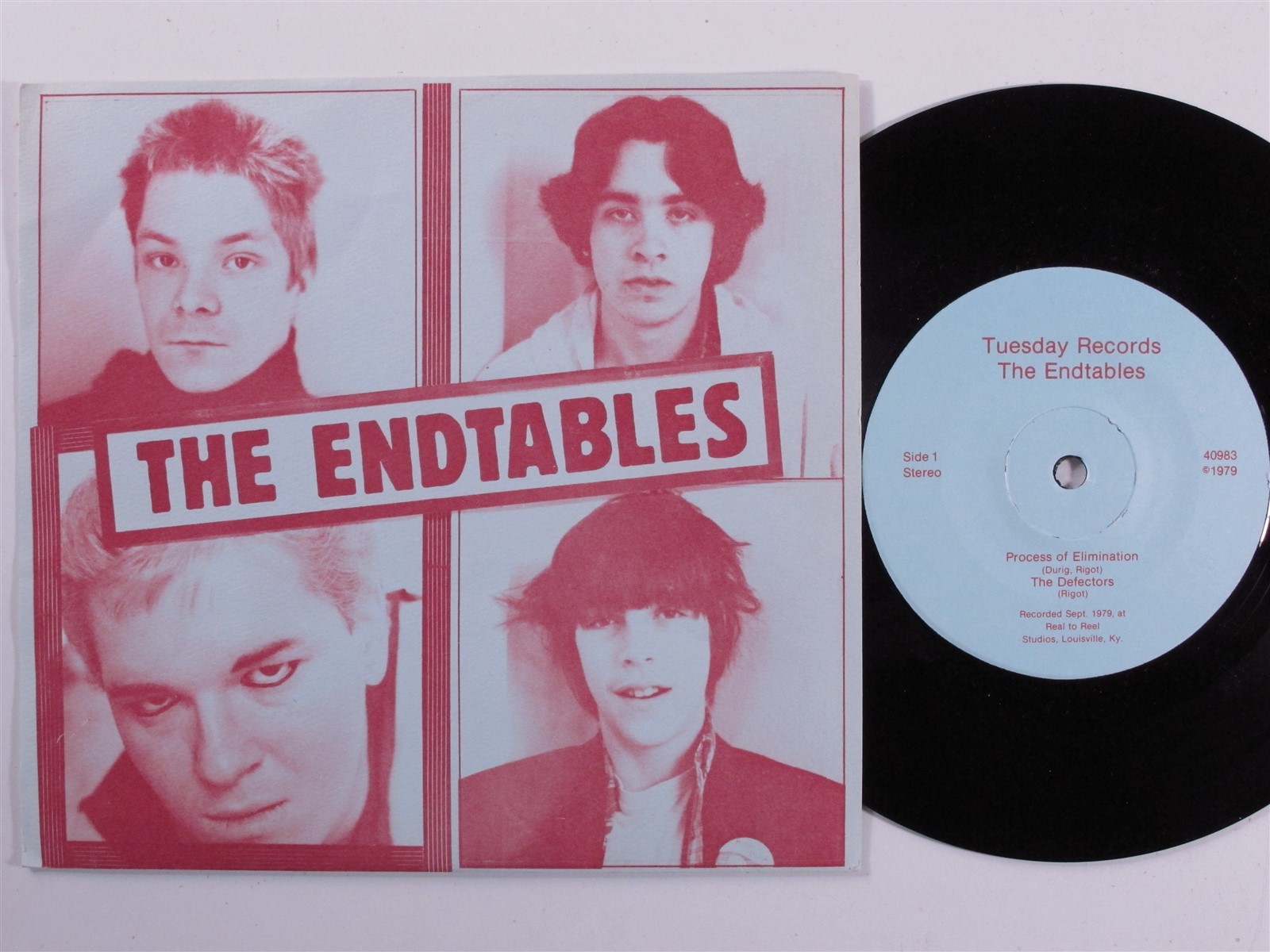 Punk 45 ENDTABLES Process Of Elimination TUESDAY VG   ep pic sleeve HEAR o