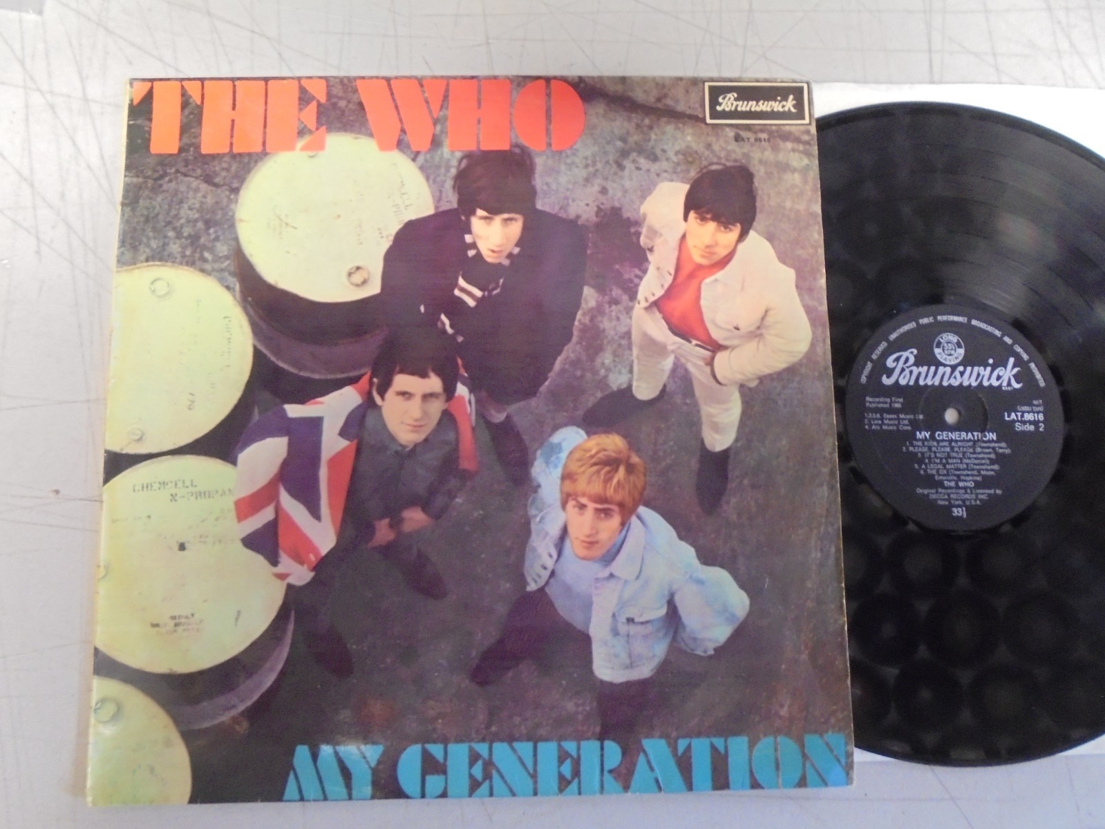THE WHO MY GENERATION ORIGINAL South African Brunswick MONO LAT 8616 Ex Vinyl 