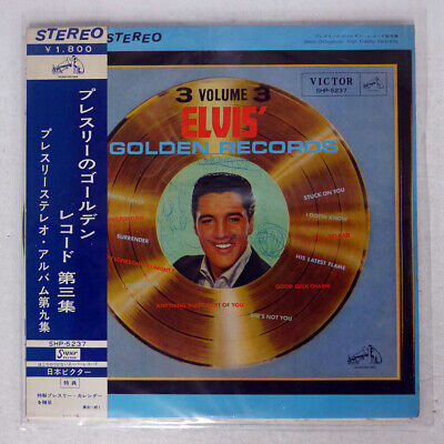 ELVIS PRESLEY ELVIS' GOLDEN VOL.3 VICTOR SHP5237 JAPAN FLIPBACK COVER OBI LP