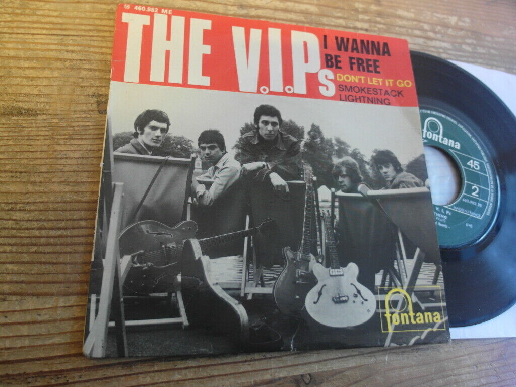 THE V.I P S I WANNA BE FREE ORIGINAL FRENCH EP FONTANA 1966 Psych, Beat, Mod