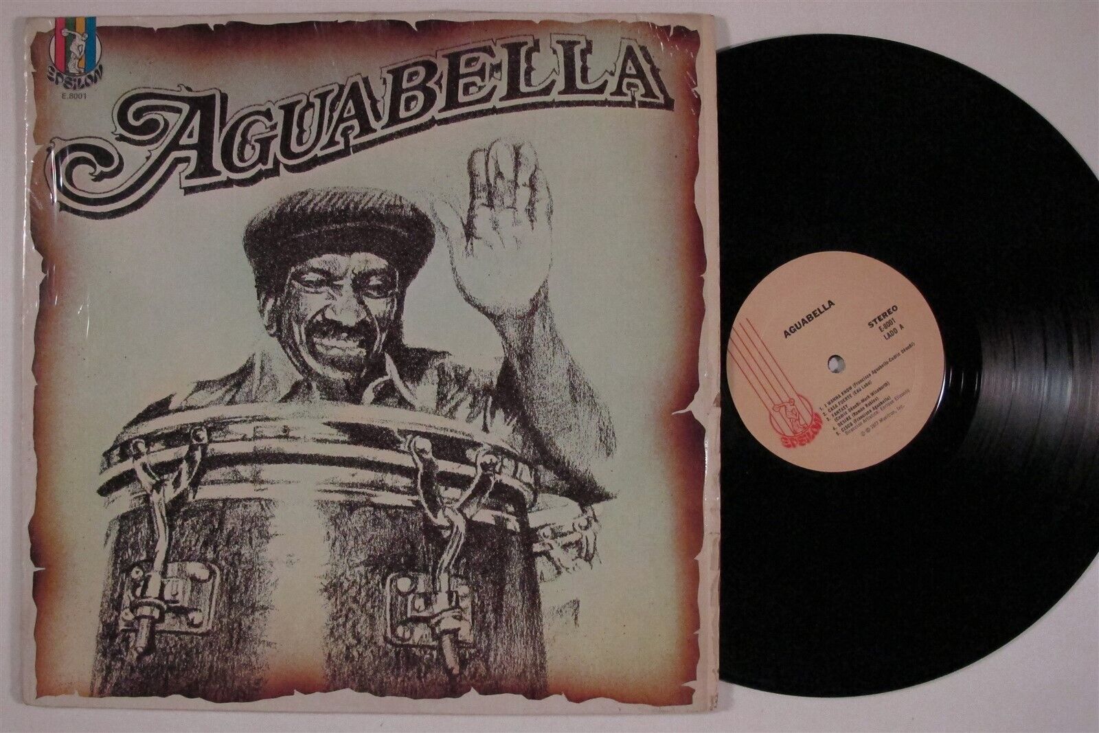 AGUABELLA Hitting Hard  EPSILON E.8001 LP VG   SHRINK m