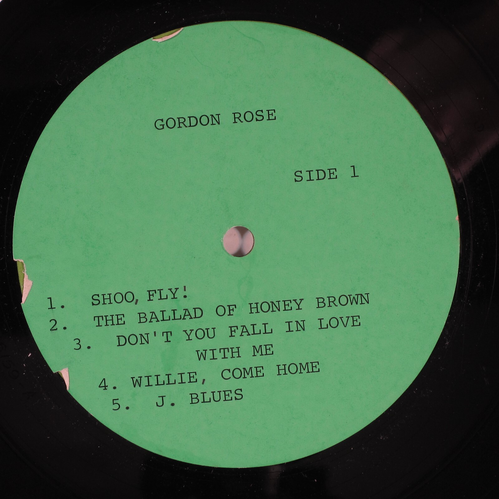 GORDON ROSE Look At The Look GENERATION GAP LP test pressing private pop psych q