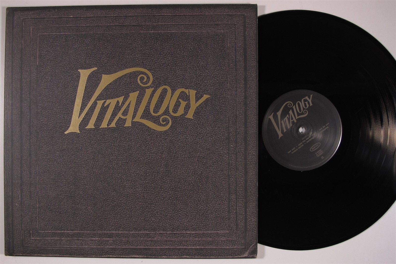 PEARL JAM Vitalogy EPIC LP VG  1st pressing embossed gatefold with booklet r