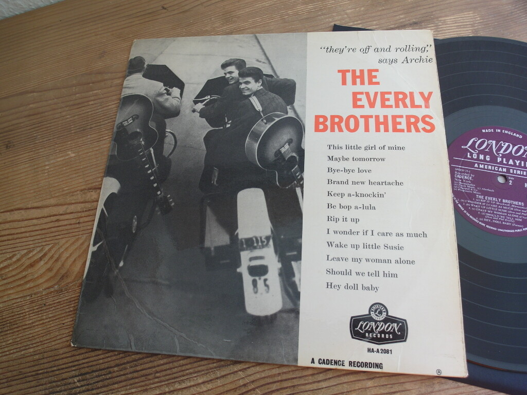 The Everly Brothers same 1958 mint-/vg   Megarare UK Rock   Roll Mono Lp....wow.