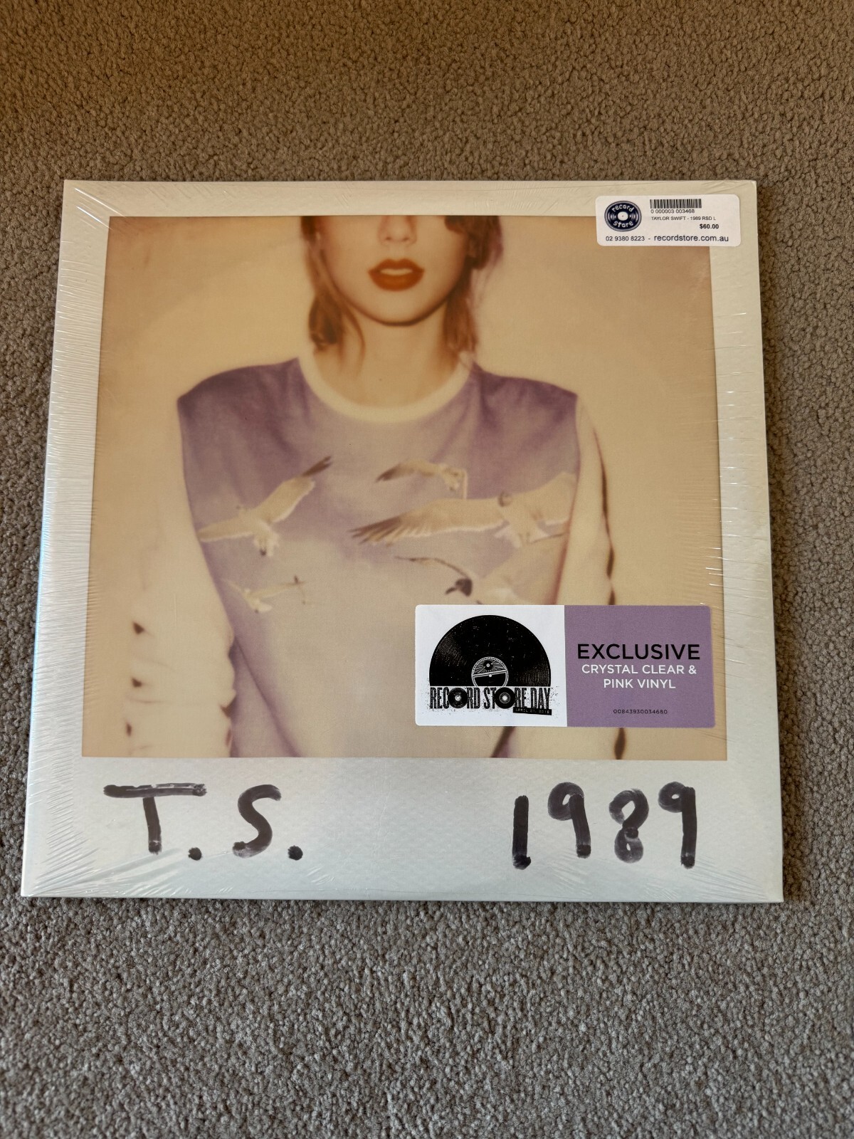 TAYLOR SWIFT RECORD STORE DAY CRYSTAL CLEAR AND PINK 1989 VINYL BRAND NEW SEALED