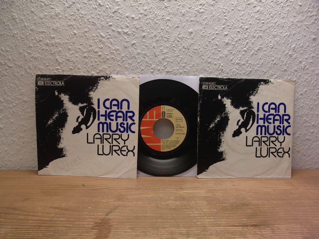 7  Single LARRY LUREX I Can hear Music FEHLDRUCK  Freddy Mercury QUEEN  1973 