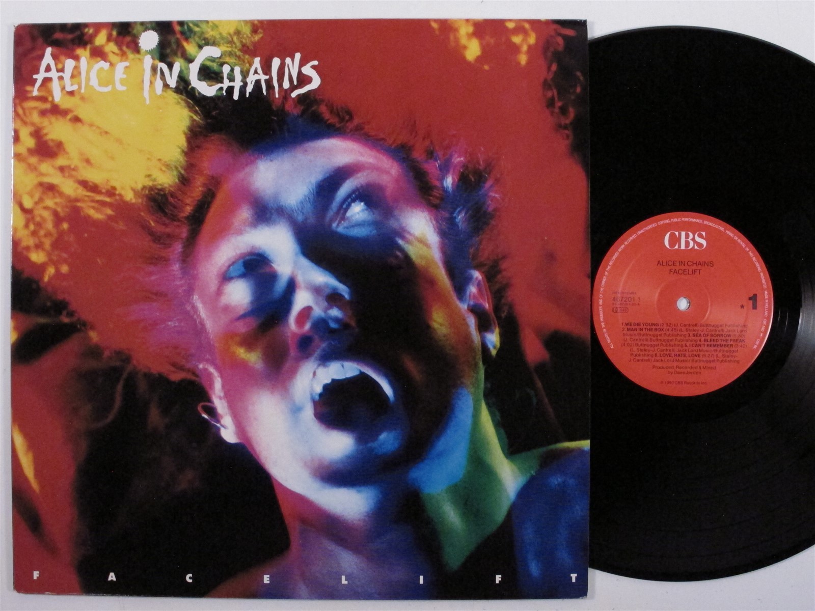 ALICE IN CHAINS Facelift CBS LP VG  holland n