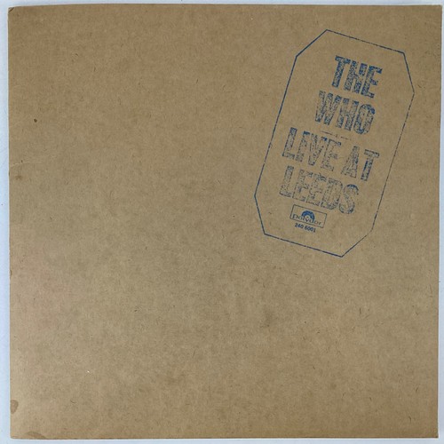 The Who Live at Leeds Vinyl Record with Papers and Poster  G   M  S 551