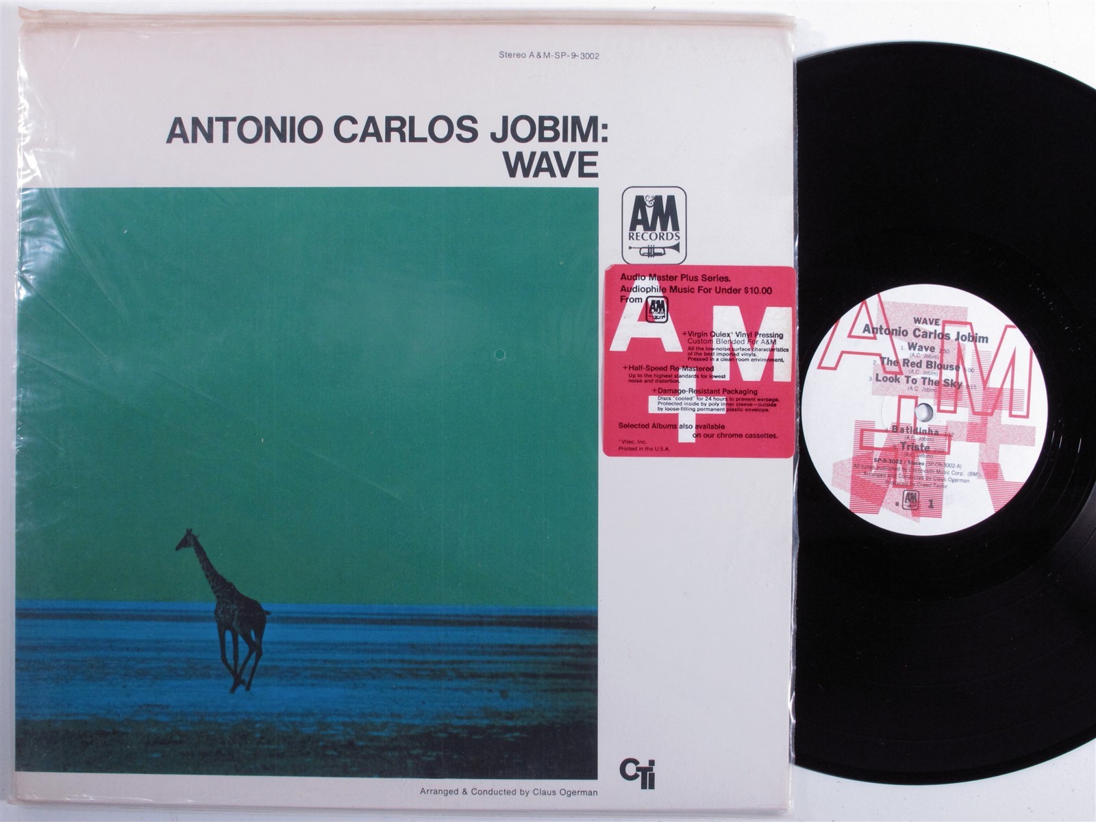 ANTONIO CARLOS JOBIM Wave A M SP-9-3002 LP VG   half-speed audiophile gatefold t