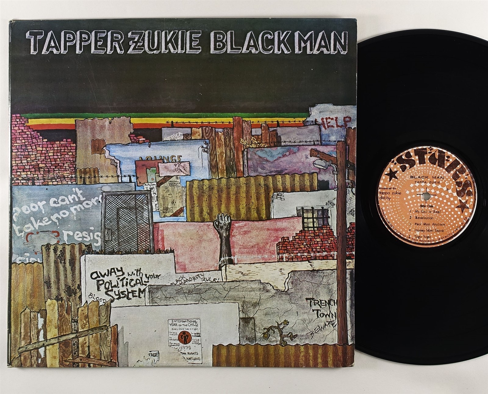 Tapper Zukie  Black Man  Reggae LP Stars