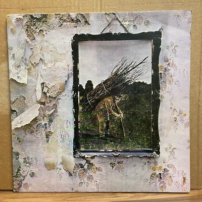Led Zeppelin IV LP UK 1st Pressing 1971 Plum Atlantic Label Hop No Peter Grant