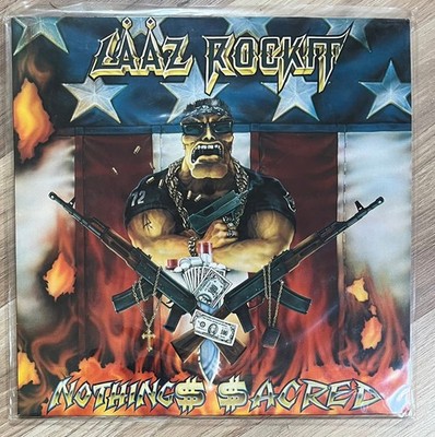 Laaz Rockit Nothing Sacred LP 1991 Roadracer RO 9257 1 Stunning Netherlands Copy