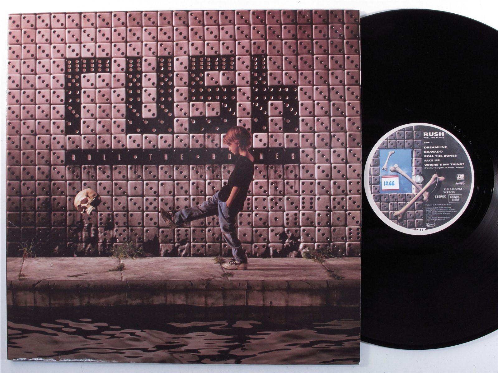 RUSH Roll The Bones ATLANTIC LP VG   germany i