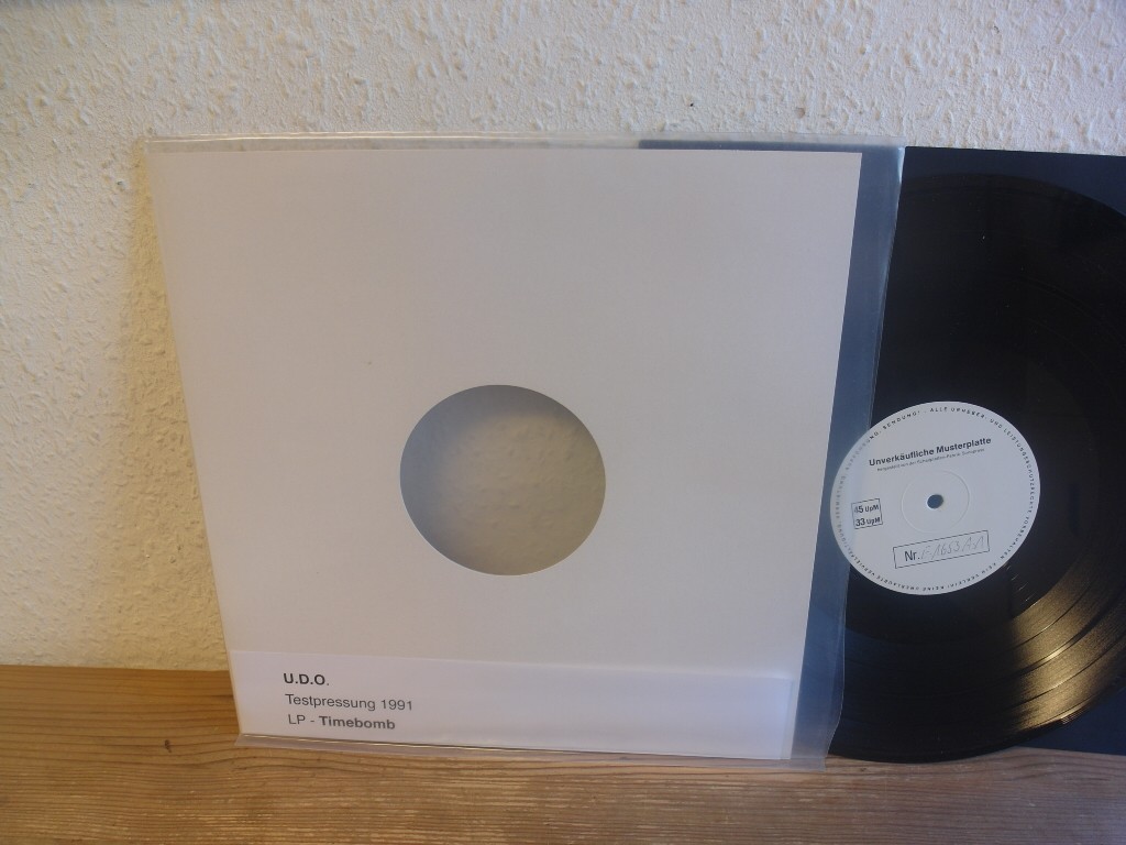 U.D.O.     Timebomb Vinyl, LP,Test Pressing MINT- Dieter Dirks Studios Heavy Metal