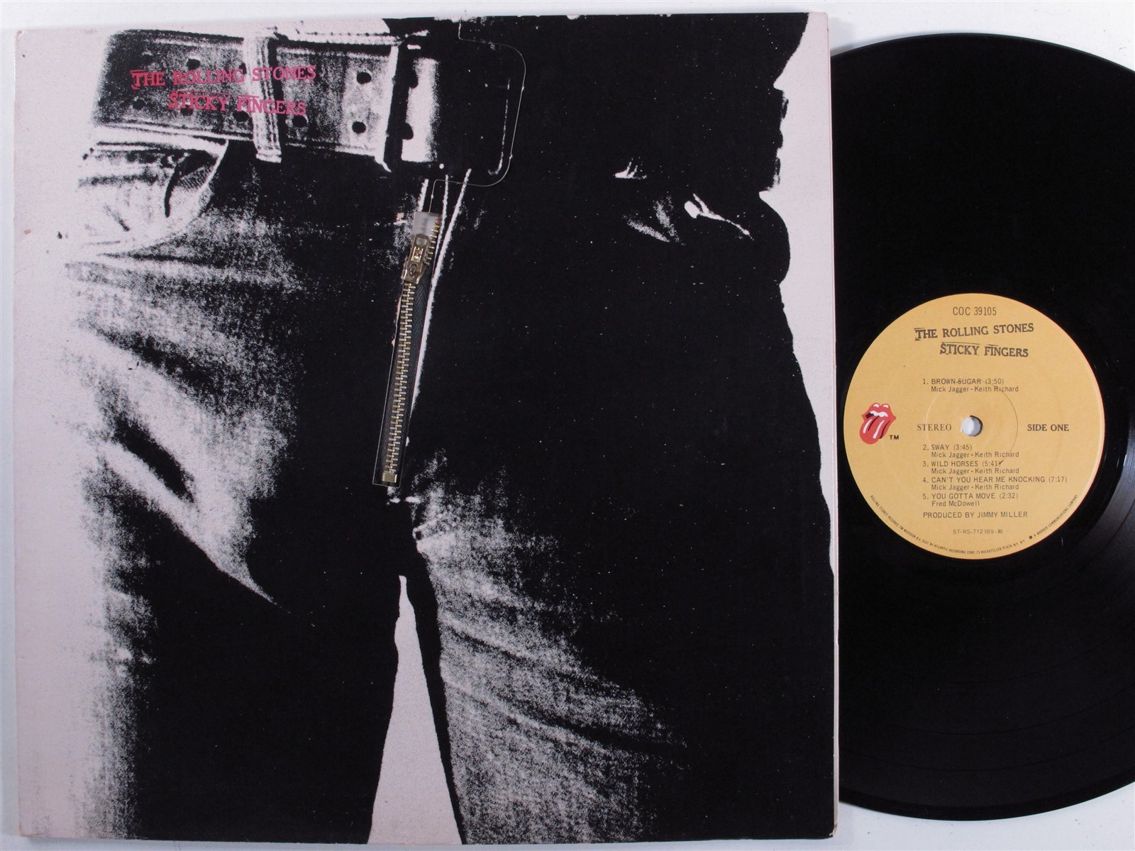 ROLLING STONES Sticky Fingers ROLLING STONES LP VG  zipper cover s