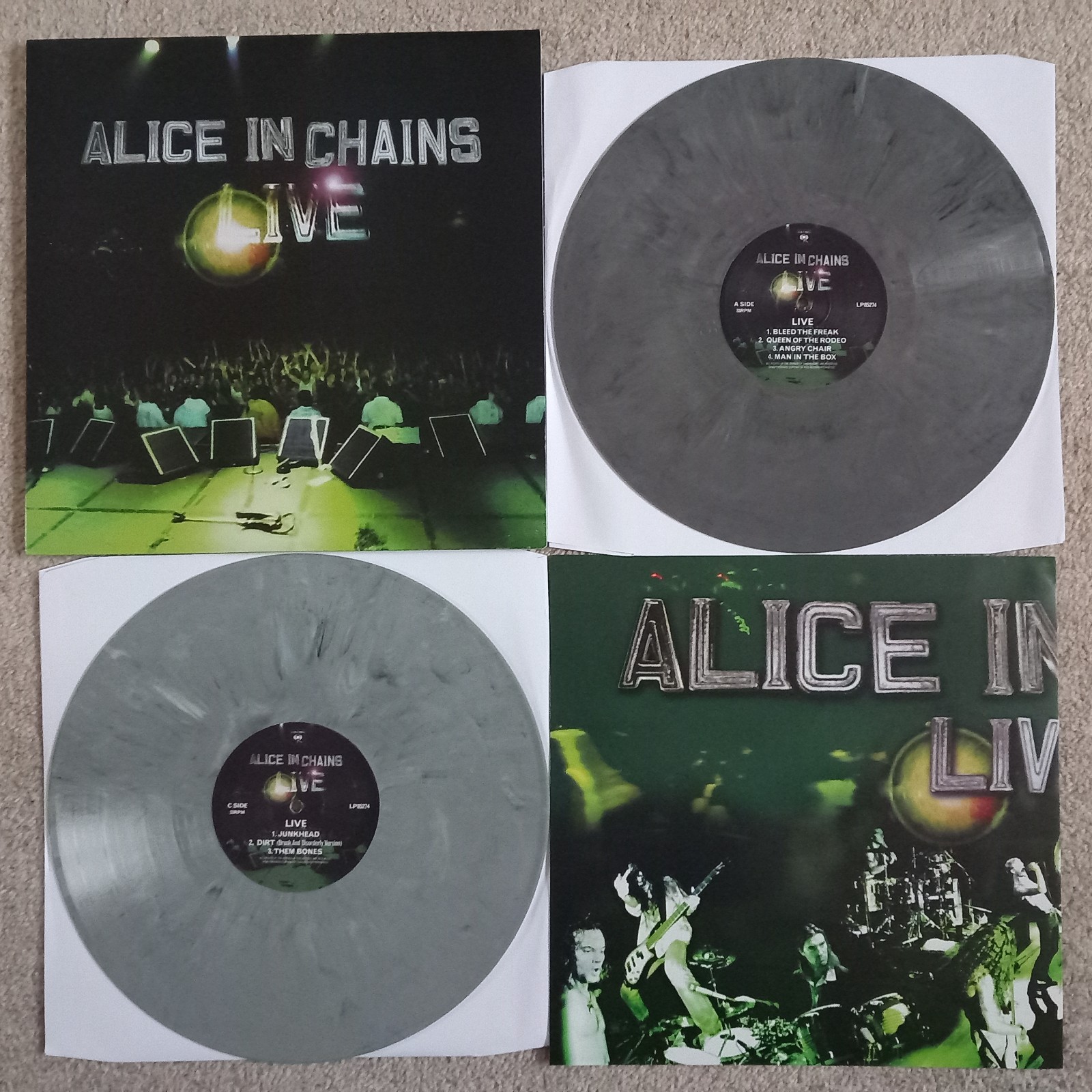 ALICE IN CHAINS   GREY VINYL 12  2 LP ALBUM INCLUDES POSTER   NEW