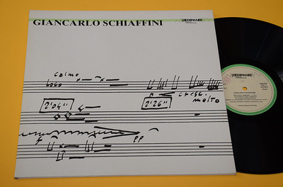 GIANCARLO SCHIAFFINI LP MUSICISTI CONTEMPORANEI TOP ITALY JAZZ NM MEGA RARE