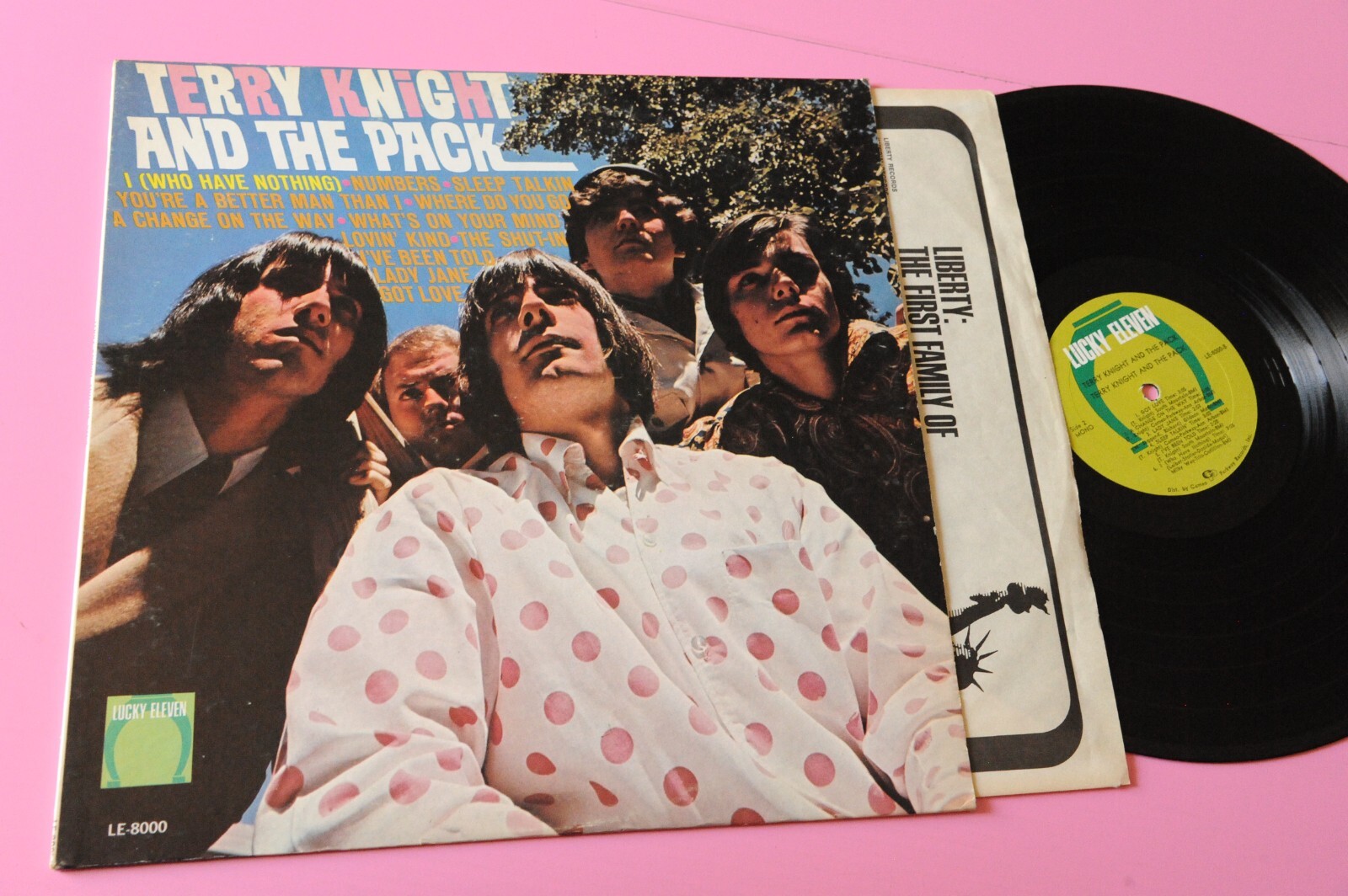 TERRY KNIGHT AND THE PACK LP LUCKY ELEVEN ORIG UK PSYCH 1966 EX  MONO