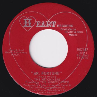 HITCHIKERS   MIGHTY POPE Mr Fortune RARE funk 45 northern soul Frank Motley HEAR