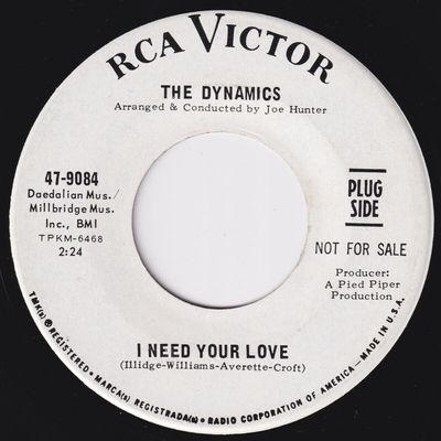DYNAMICS I Need Your Love STUNNING COND rare orig US 45 northern soul LISTEN 