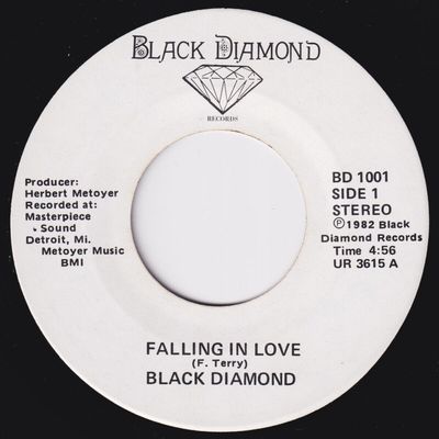 BLACK DIAMOND Falling In Love MEGA RARE modern soul 45 stepper boogie disco HEAR