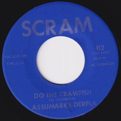 ASSUMARKS DERFLA   EDDIE BO Do The Crawfish SOUL POWERS Soul Power RARE  funk 45