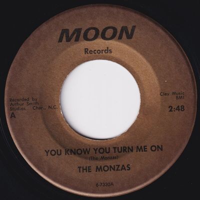MONZAS You Know You Turn Me On ULTRA RARE northern soul 45 beach mod r b HEAR 