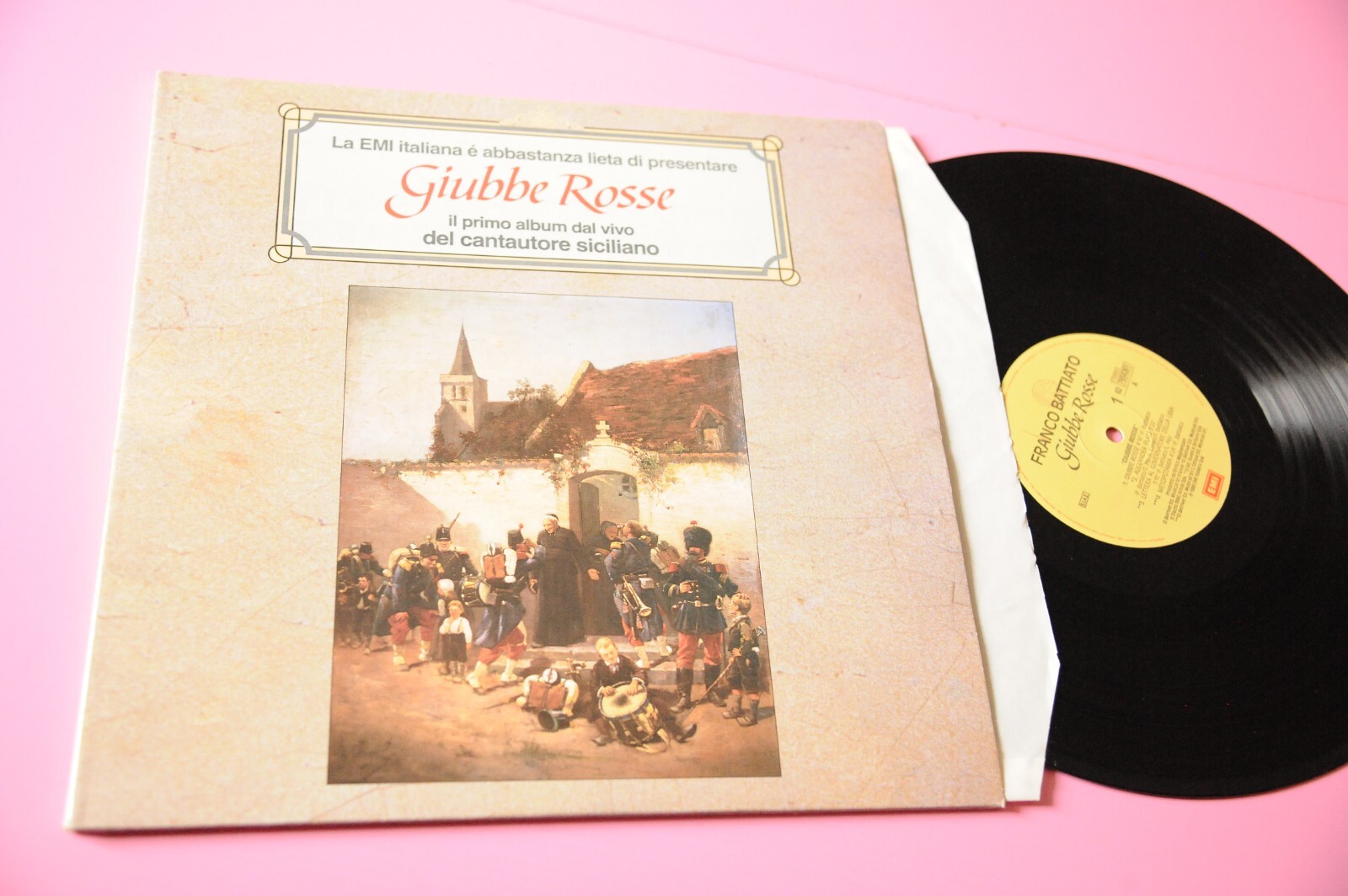 BATTIATO LP GIUBBE ROSSE 2LP ORIG ITALY 1980 EX GATEFOLD COVER
