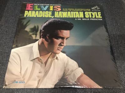 UNOPENED   FACTORY SEALED Elvis Presley     Paradise  Hawaiian Style PROMO LP MINT