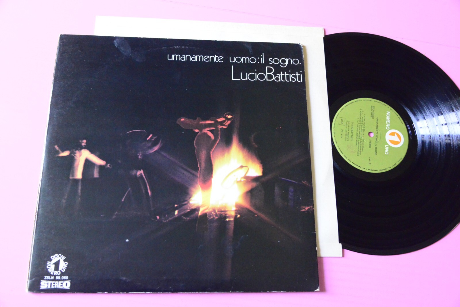 LUCIO BATTISTI LP UMANAMENTE UOMO IL SOGO 1972 EX COPERTINA APRIBILE