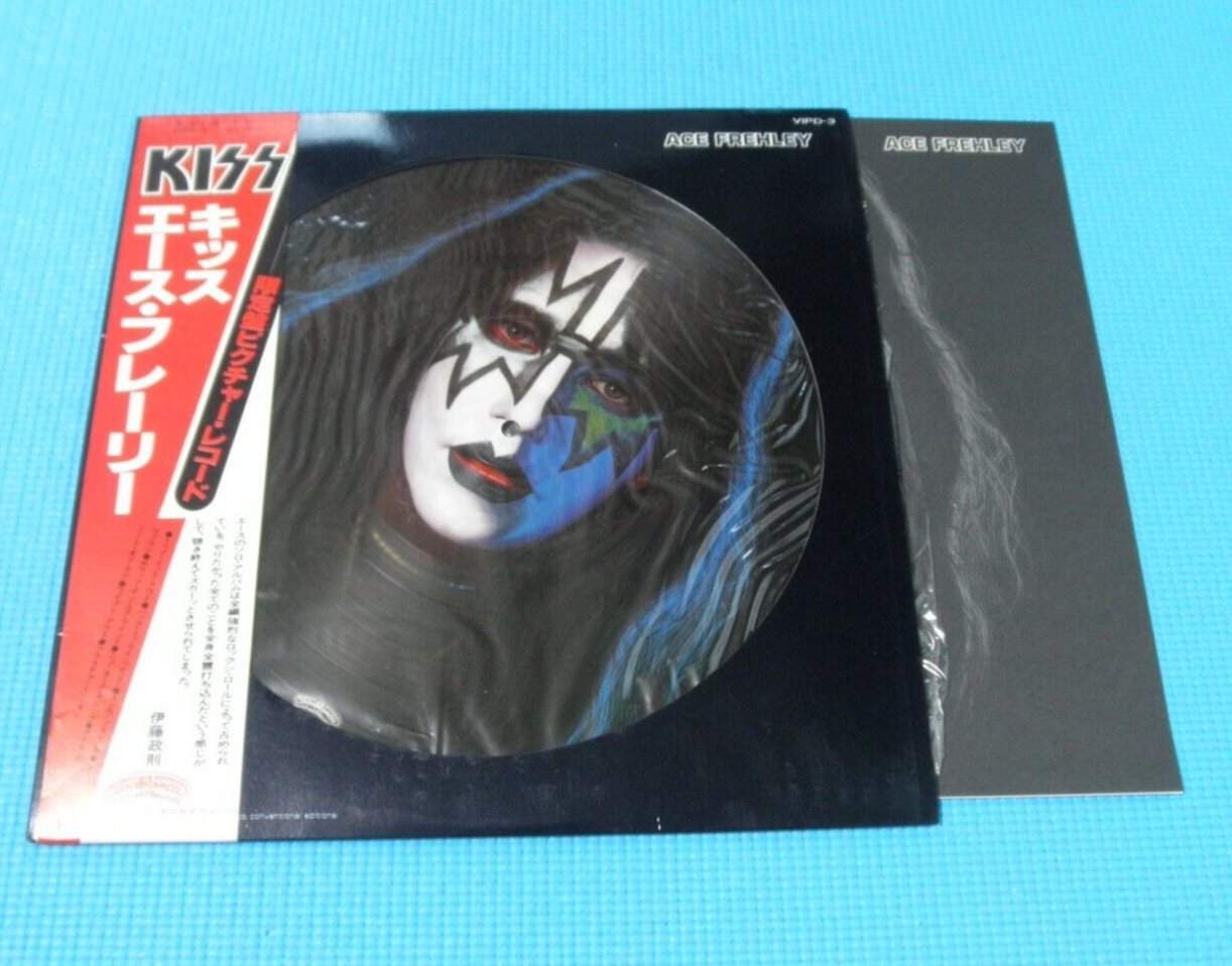 KISS LP Ace Frehley Limited Picture Disc 1979 Victor Original Japan VIPD-3 OBI