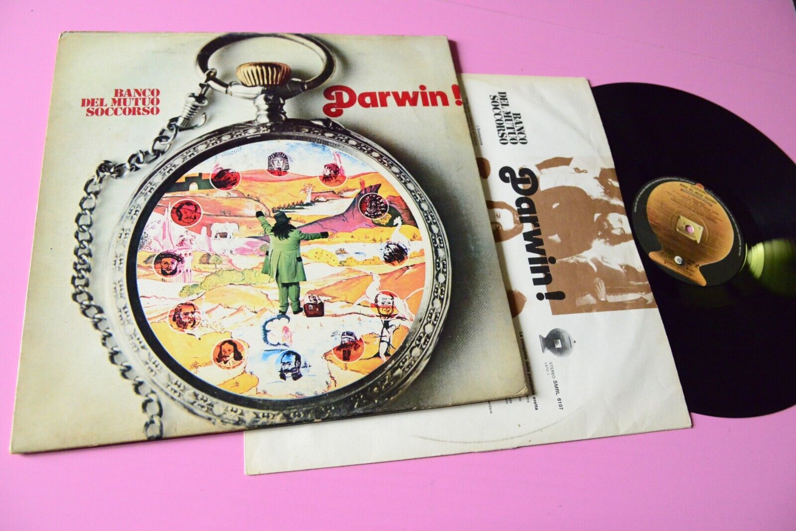BANCO DEL MUTUO SOCCORSO LP DARWIN ORIG ITALY PROG 1972 CON INNER    