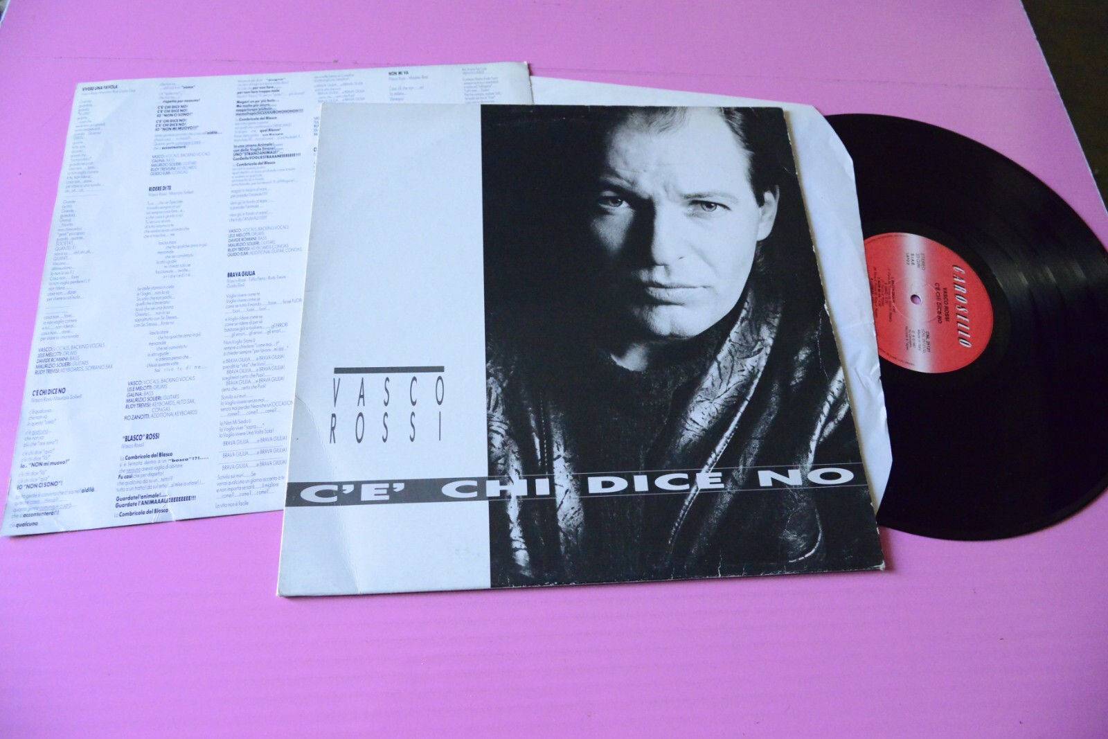 VASCO ROSSI LP C E  CHI DICE NO ORIGINALE 1987 EX  CON INSERTO