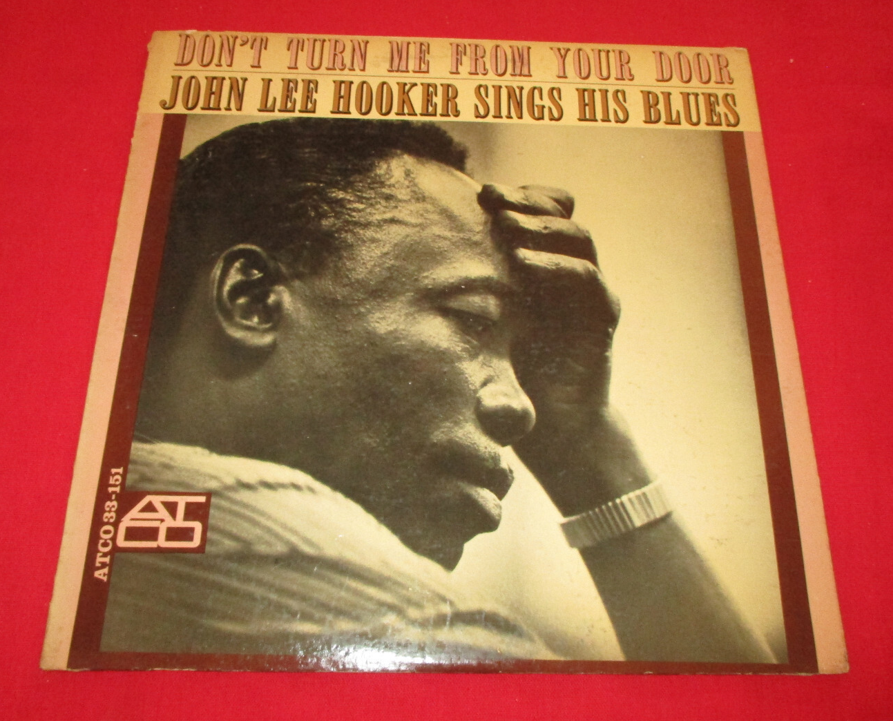 JOHN LEE HOOKER Don t Turn Me From Your Door LP  1963  original promo BLUES