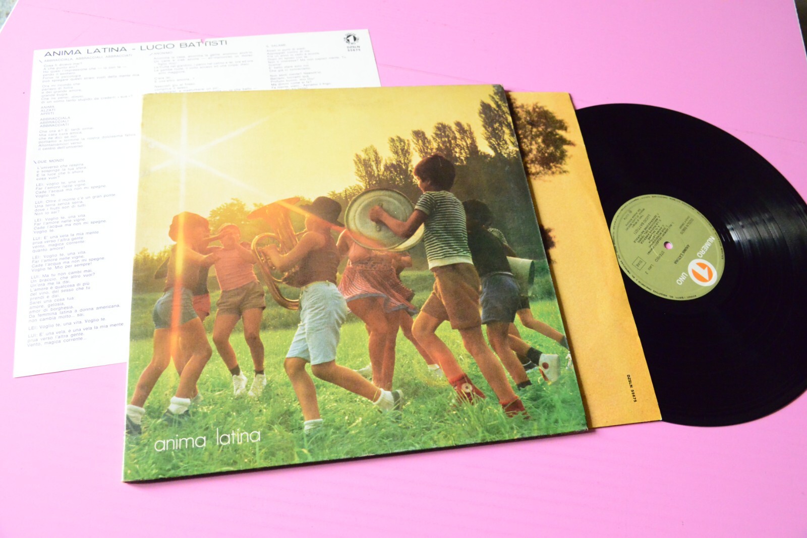 LUCIO BATTISTI LP ANIMA LATINA ORIGINALE 1974 EX  CON INNER ED INSERTO TESTI    