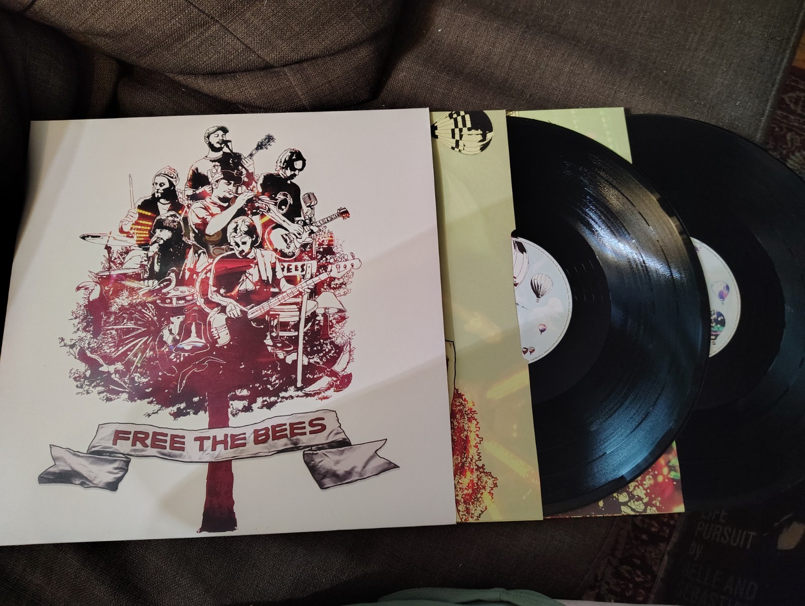 THE BEES or A BAND OF BEES Free the Bees Double LP VIRGIN Psych Blues Rock