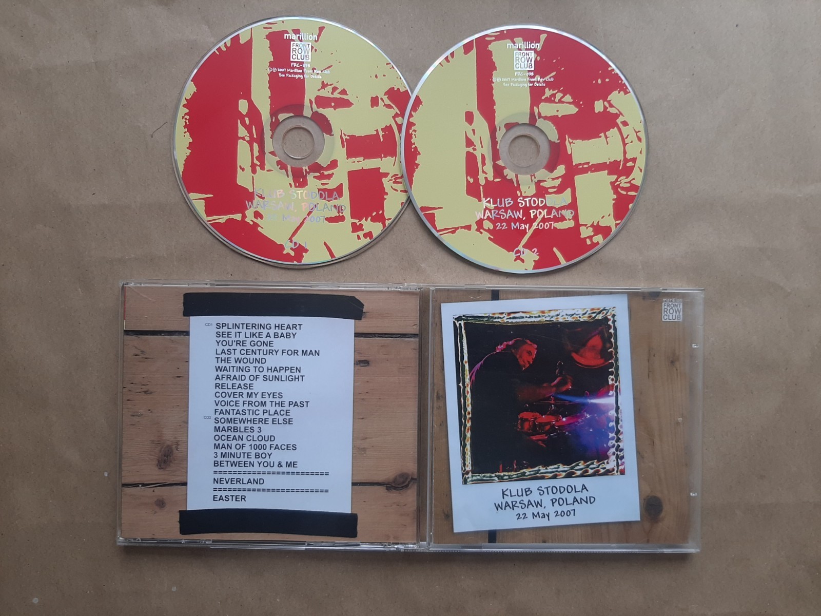 Marillion     Klub Stodola, Warsaw, Poland 22 May 07  FRONT ROW CLUB 2 CD  FRC 038