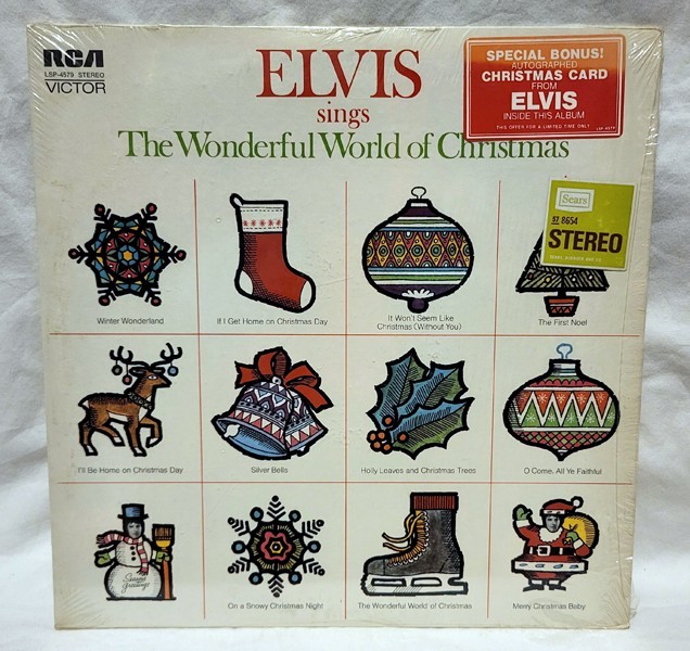 Elvis Presley- The Wonderful World of Christmas 1971 LSP-4579 Vinyl LP RARE    