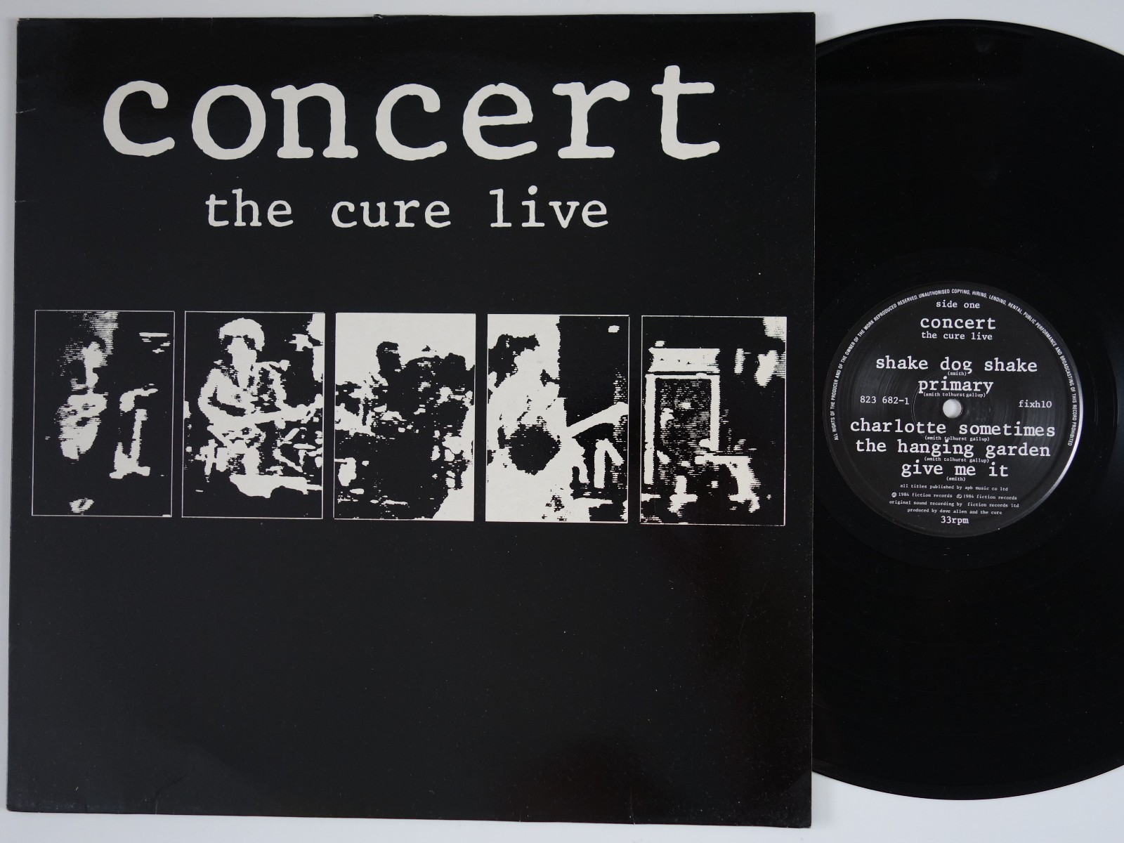 THE CURE Concert The Cure Live SUPERB COND 1st issue 1984 UK LP FIXH 10 goth