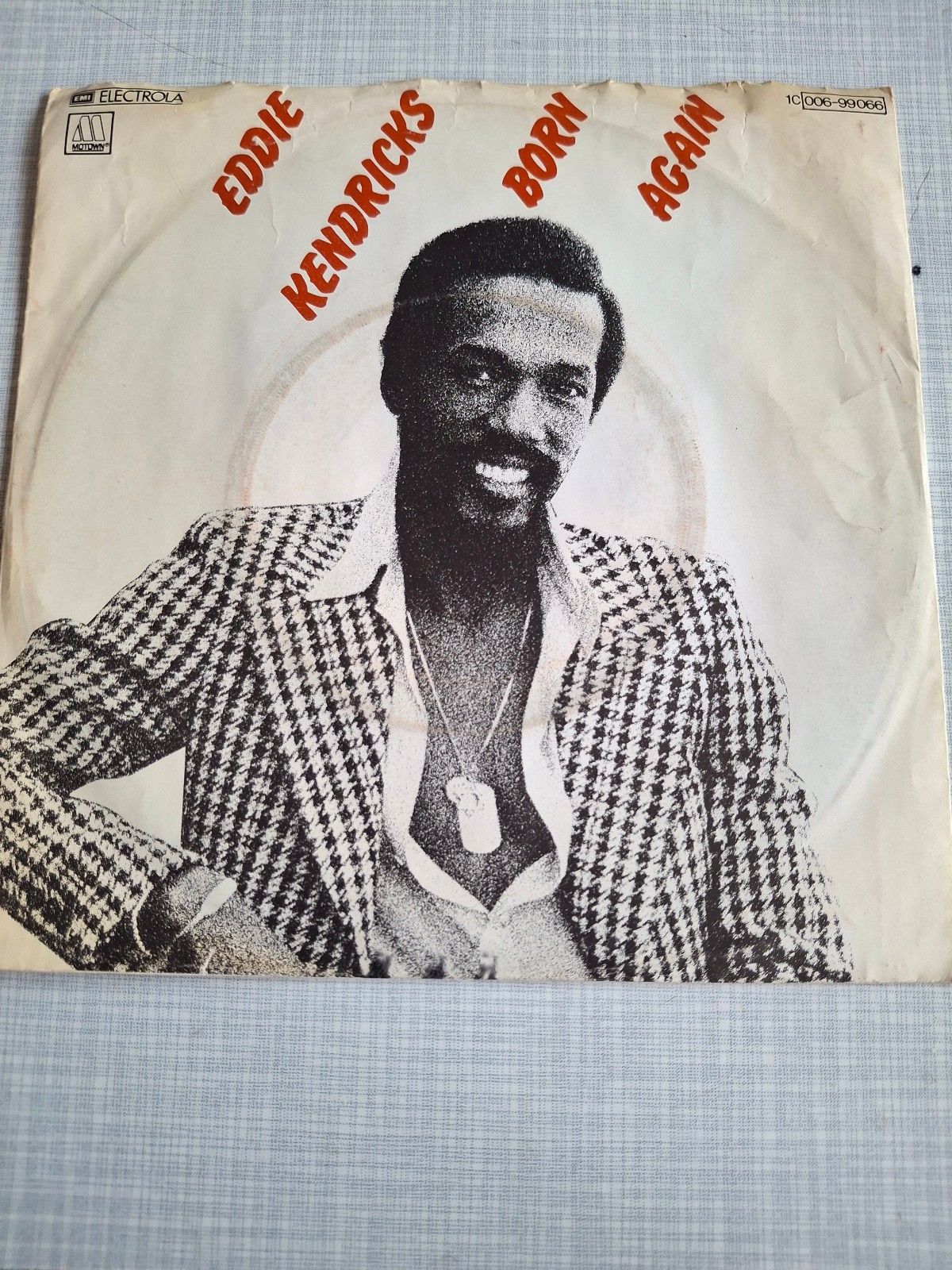 Eddie Kendricks     Born Again/Date with the Rain 7  single ger 1976 VG /VG Motown