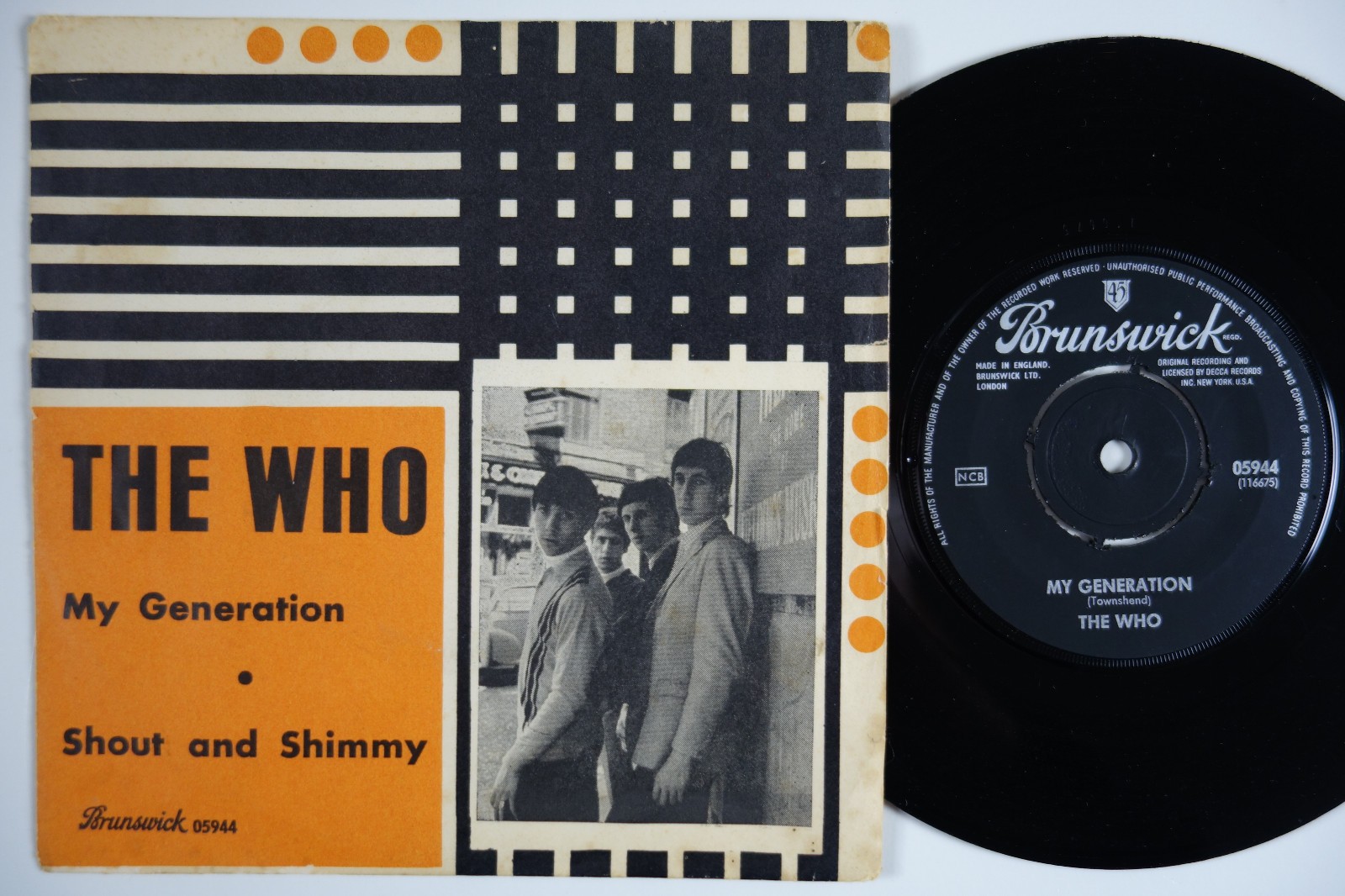 THE WHO My Generation RARE Sweden 45 FREAKBEAT garage mod swedish HEAR 