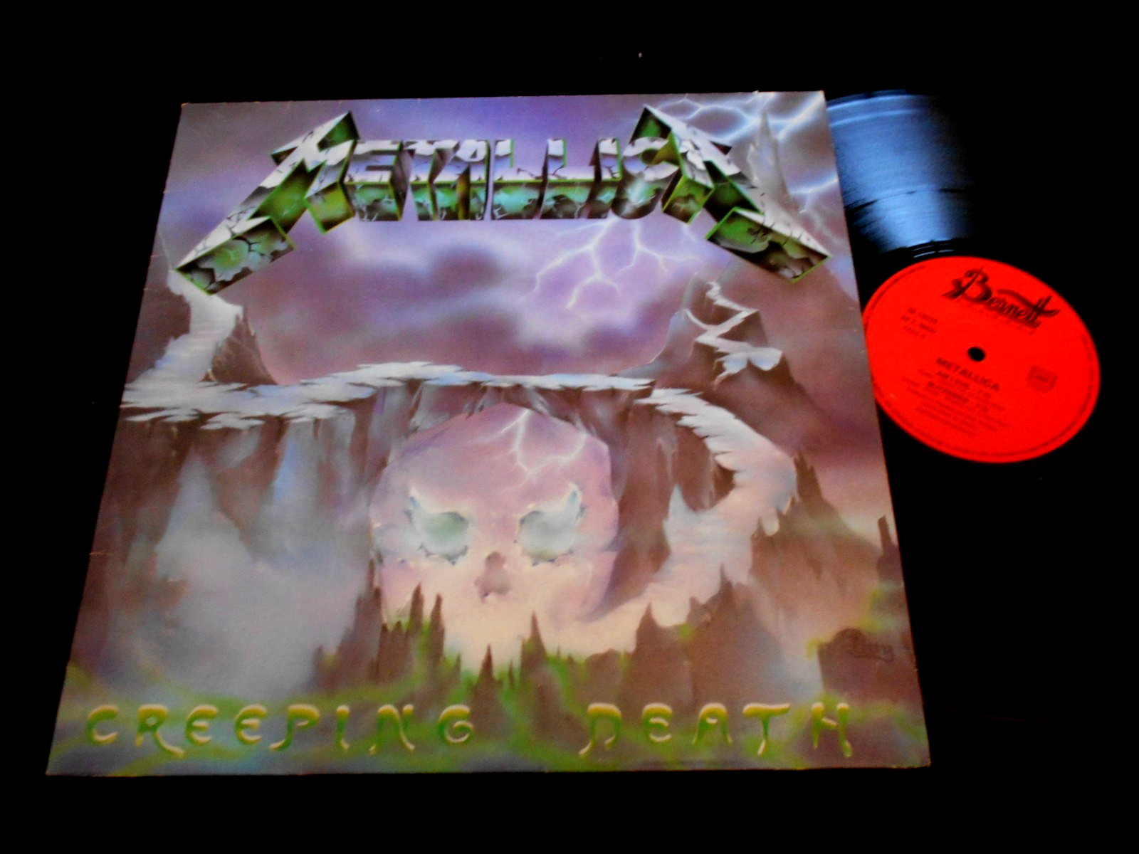 METALLICA/CREEPING DEATH/MAXI 45T/HARD ROCK/BERNETT REC/FRENCH PRESS LP