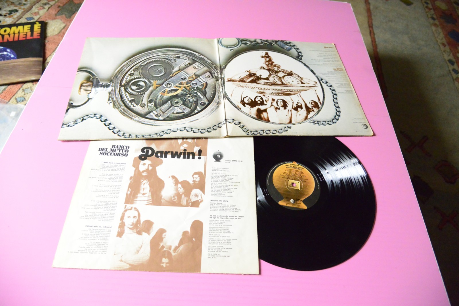 BANCO DEL MUTUO SOCCORSO LP DARWIN ORIG 1972 CON INNER