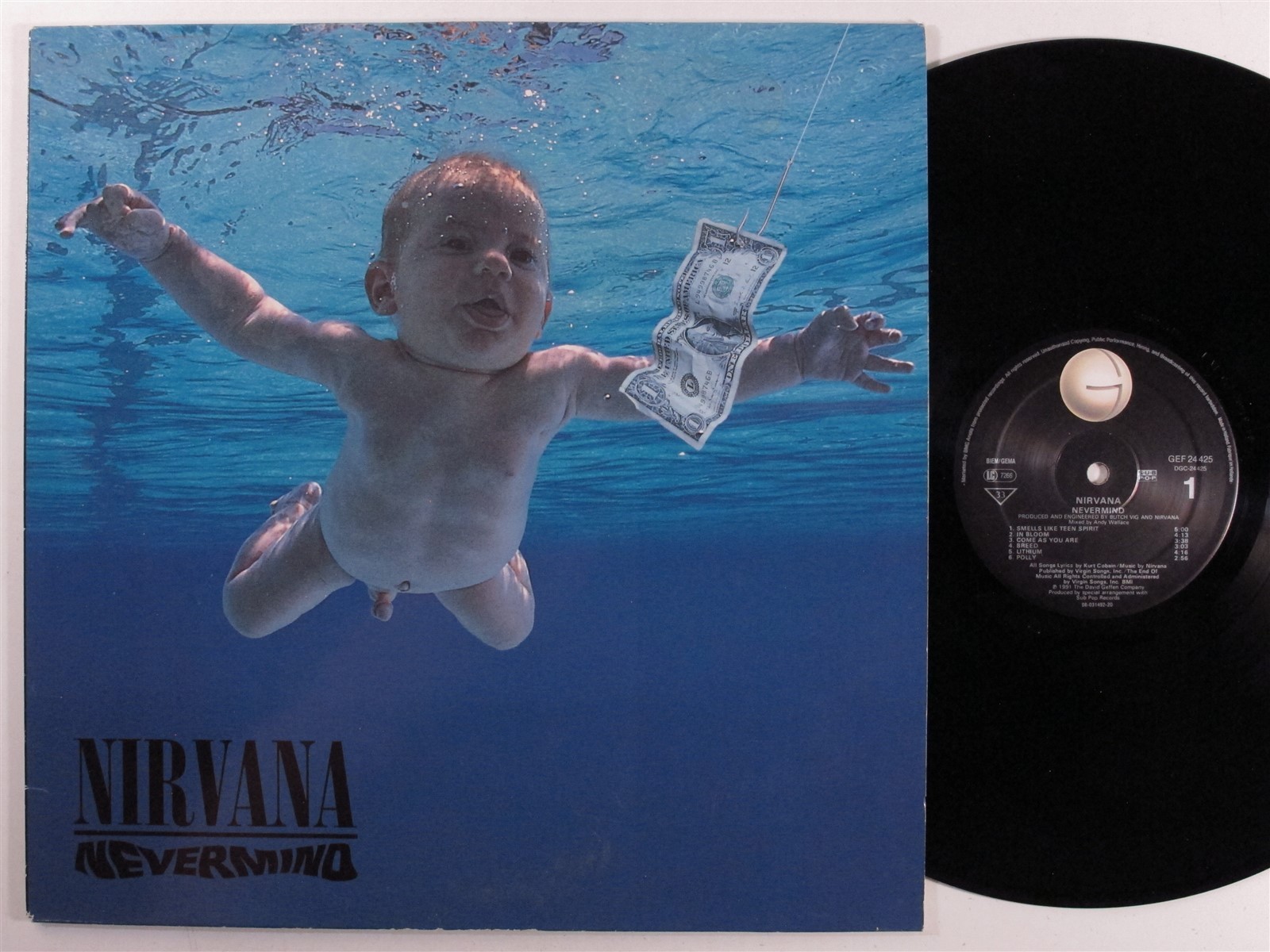 NIRVANA Nevermind DGC LP original holland pressing n